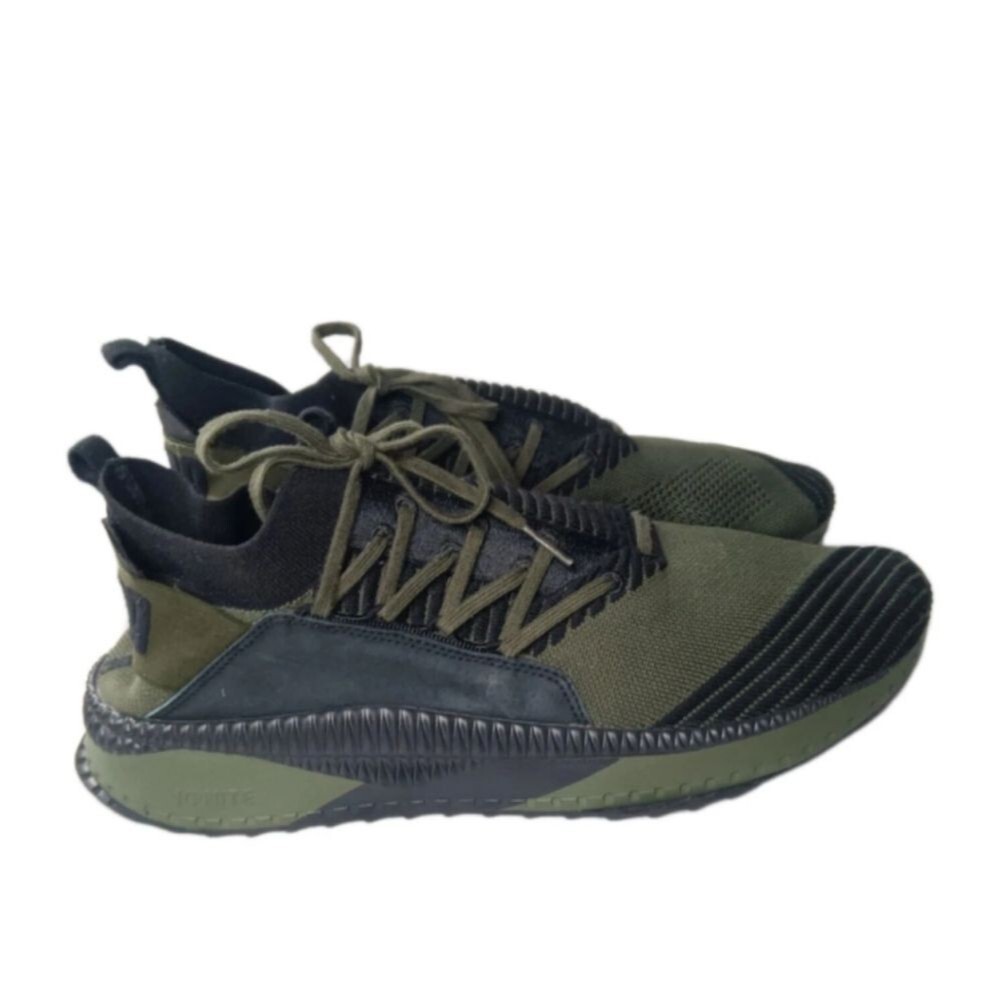 Puma TSUGI Jun Shoes Men's Size 13 Forest Night Black Green Low Sneakers